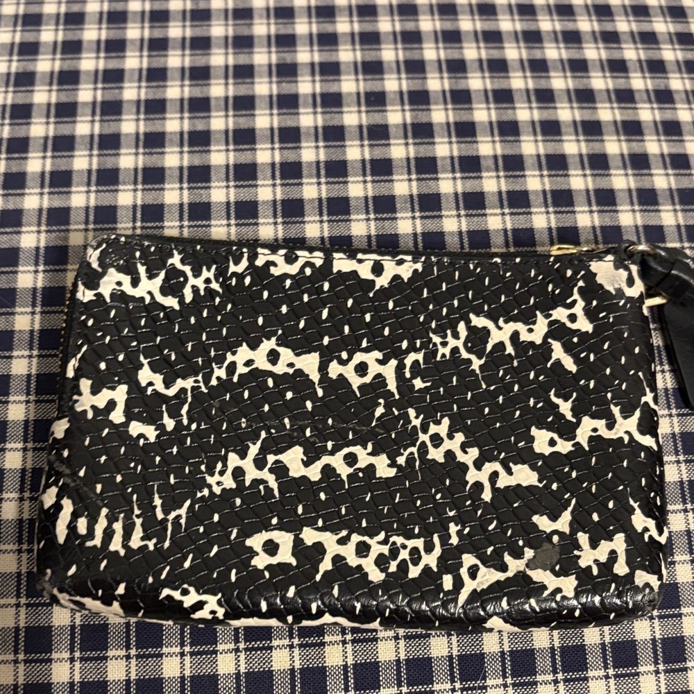 Coach Madison two tone python embossed double zip… - image 6